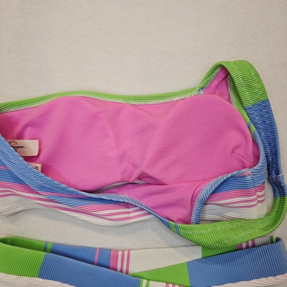 Jessica Simpson One Shoulder Bikini V Front On The Horizon Women Small Beach - Picture 4 of 10